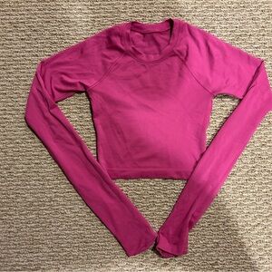 Lululemon Swiftly Tech Cropped Long-Sleeve Shirt